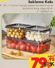 SAKLAMA KABI 1,8 L
